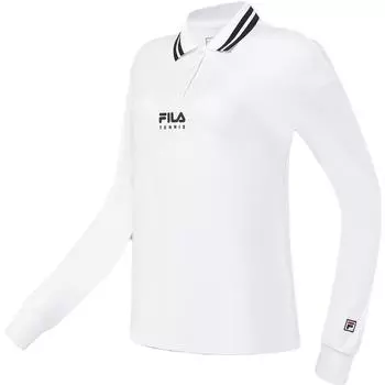 Рубашка поло унисекс белая Fila