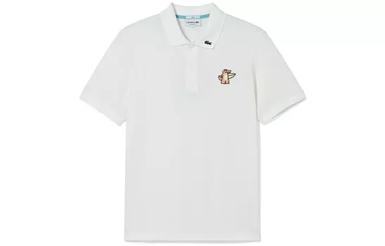Рубашка поло унисекс белая Lacoste, белый