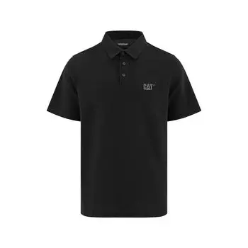 Рубашка-поло унисекс CAT, Черный