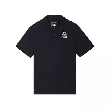 Рубашка поло унисекс черная The North Face, черный