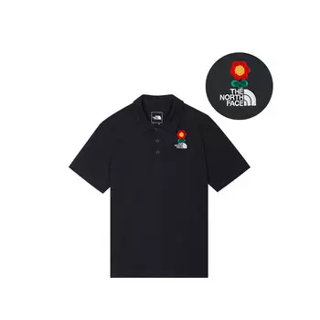 Рубашка поло унисекс черная The North Face, черный