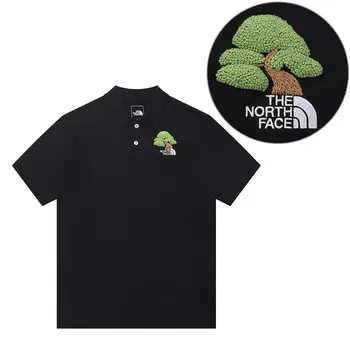 Рубашка поло унисекс черная The North Face, черный