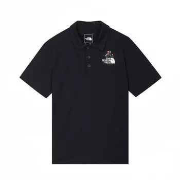 Рубашка поло унисекс черная The North Face, черный