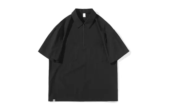 Рубашка поло унисекс HALEBOSS, Черный