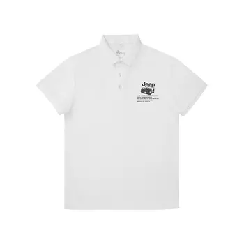 Рубашка поло унисекс Jeep, белый
