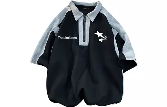 Рубашка поло унисекс JIMI&JONS, БелыйХлопковая футболка с круглым вырезом