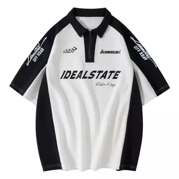 Рубашка-поло унисекс Kawasaki, Белый