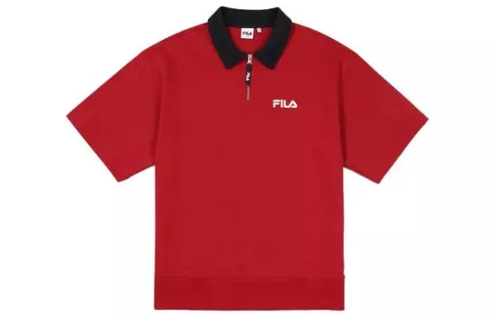 Рубашка поло унисекс красная Fila, красный