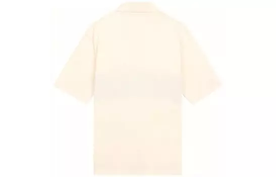 Рубашка поло унисекс молочно-белая Uniqlo, слоновая кость