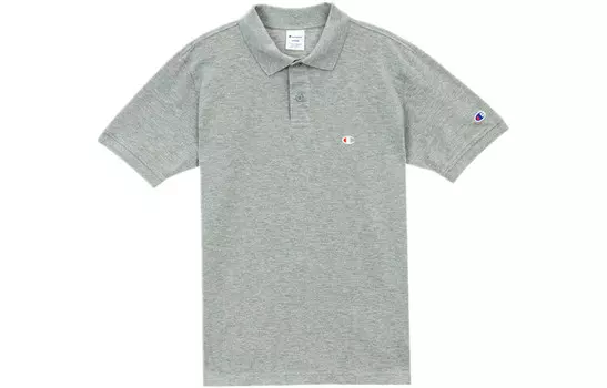 Рубашка поло унисекс Оксфорд серая Champion, цвет Oxford Gray