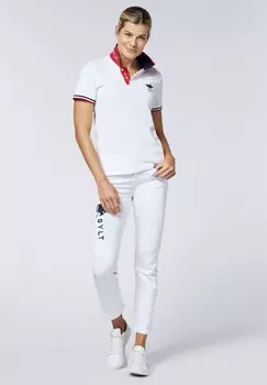Рубашка-поло Unisex Polo Sylt, ярко-белая