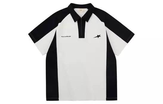 Рубашка поло унисекс RASS, Белый/Синий