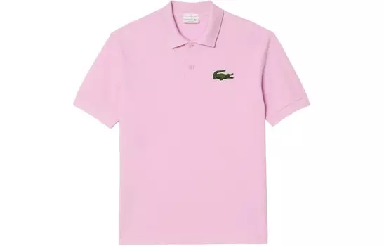 Рубашка поло унисекс розовая Lacoste, розовый