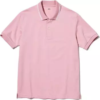Рубашка поло унисекс розовая Uniqlo, розовый