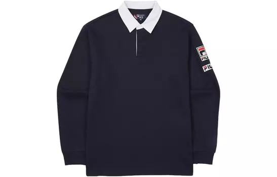 Рубашка поло унисекс синяя Fila, синий