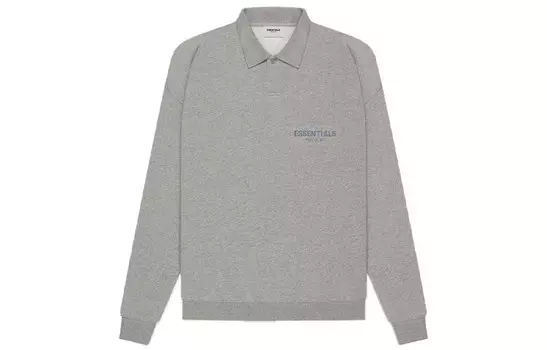 Рубашка поло унисекс темно-овсяная Fear Of God Essentials, серый