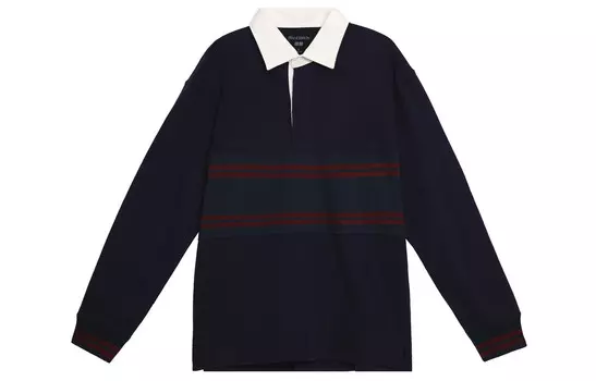 Рубашка поло унисекс темно-синяя Uniqlo, темно-синий