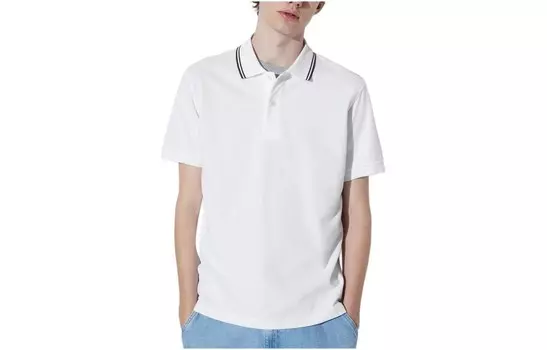 Рубашка поло унисекс Uniqlo, белый