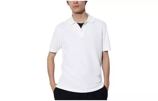 Рубашка поло унисекс Uniqlo, синий