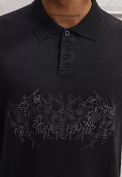 Рубашка-поло Unisex YOURTURN, черная