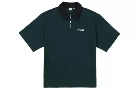 Рубашка поло унисекс зеленая Fila, зеленый