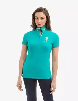 Рубашка-поло Uspa U.S. Polo Assn., бирюзовый