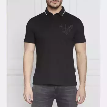 Рубашка-Поло узкого кроя Armani Exchange, черный