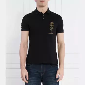 Рубашка-Поло узкого кроя Armani Exchange, черный