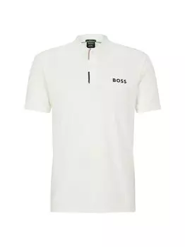 Рубашка поло узкого кроя BOSS x Matteo Berrettini BOSS, белый