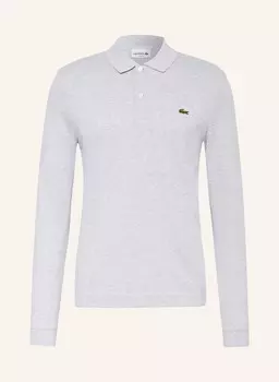 Рубашка-Поло узкого кроя из пике Lacoste, серый