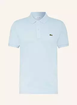 Рубашка-Поло узкого кроя из пике Lacoste, голубой