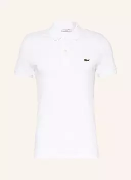 Рубашка-Поло узкого кроя из пике Lacoste, белый