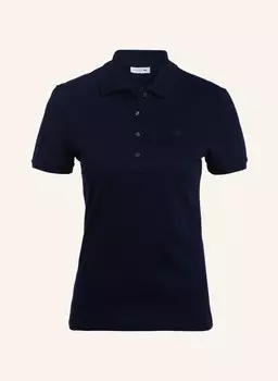 Рубашка-Поло узкого кроя из пике Lacoste, синий