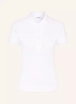 Рубашка-Поло узкого кроя из пике Lacoste, белый