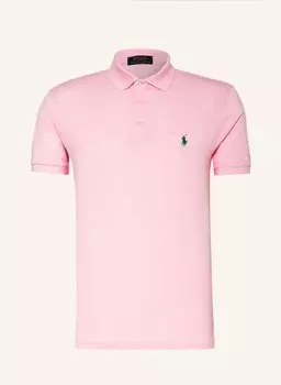 Рубашка-поло узкого кроя из пике POLO RALPH LAUREN, светло-розовый
