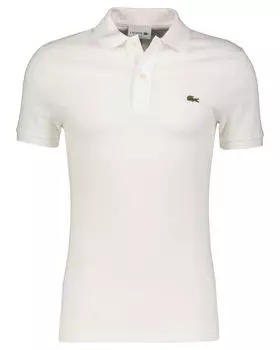 Рубашка-Поло узкого кроя Lacoste, белый
