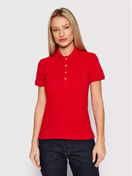 Рубашка-Поло узкого кроя Lacoste, красный