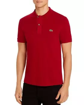 Рубашка поло узкого кроя Lacoste Petit Piqu, красный