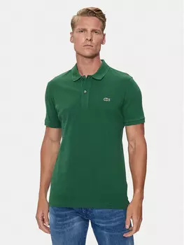 Рубашка-Поло узкого кроя Lacoste, зеленый