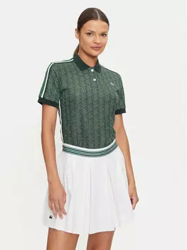 Рубашка-Поло узкого кроя Lacoste, зеленый