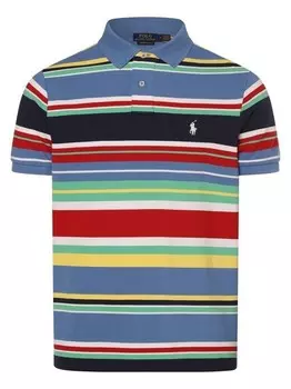 Рубашка поло узкого кроя по индивидуальному заказу Polo Ralph Lauren, синий