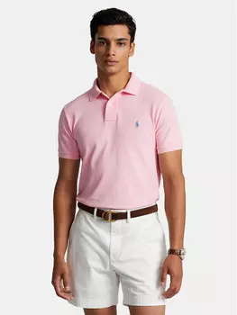 Рубашка поло узкого кроя по индивидуальному заказу Polo Ralph Lauren, розовый
