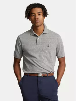 Рубашка поло узкого кроя по индивидуальному заказу Polo Ralph Lauren, серый