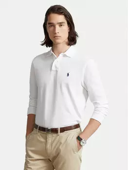 Рубашка поло узкого кроя по индивидуальному заказу Polo Ralph Lauren, белый