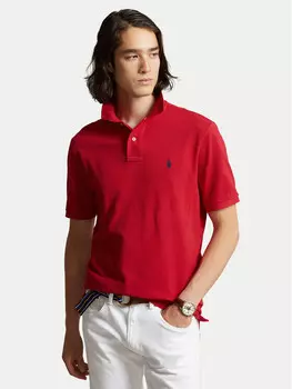 Рубашка поло узкого кроя по индивидуальному заказу Polo Ralph Lauren, красный