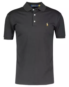 Рубашка поло узкого кроя с короткими рукавами Polo Ralph Lauren, черный