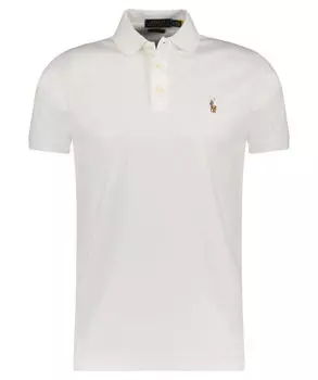 Рубашка поло узкого кроя с короткими рукавами Polo Ralph Lauren, белый