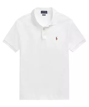Рубашка поло узкого кроя с короткими рукавами Polo Ralph Lauren, белый