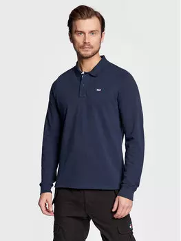Рубашка-поло узкого кроя Tommy Jeans, синий