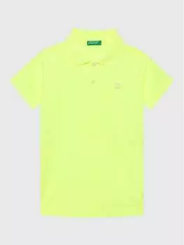 Рубашка-поло узкого кроя United Colors Of Benetton, желтый